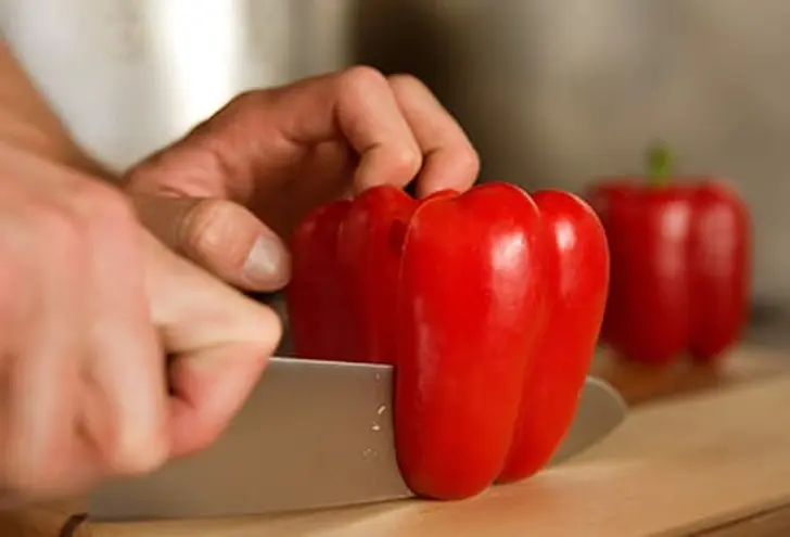 Raw Red Peppers