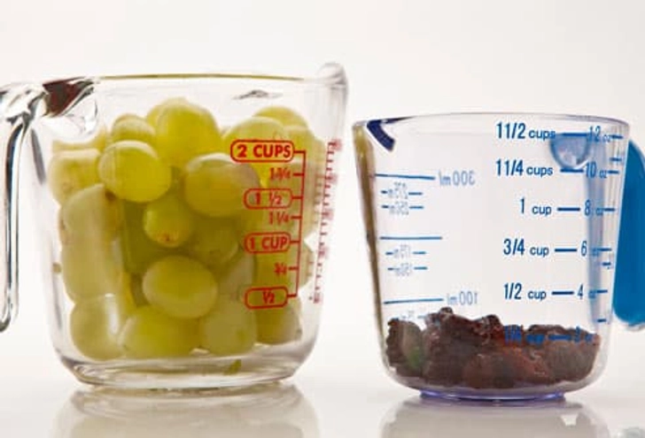 Grapes vs. Raisins Grapes vs. Raisins
