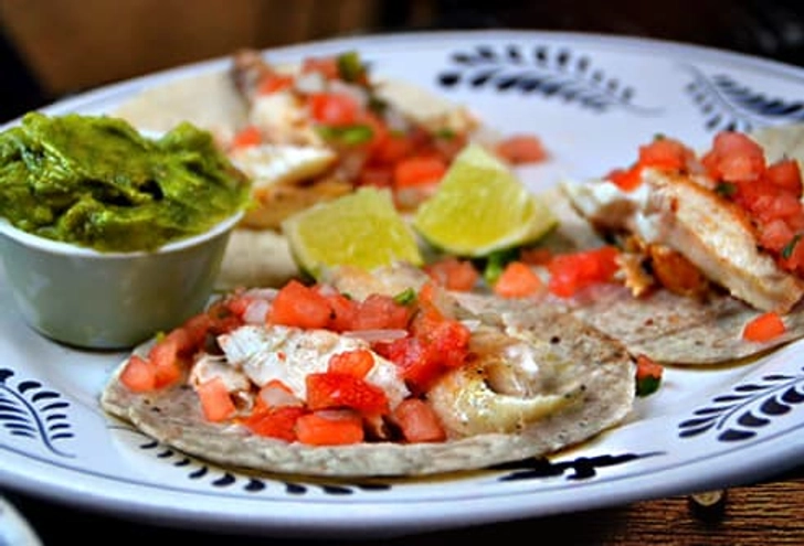 Fish, Whole-Wheat Tortilla, and Salsa