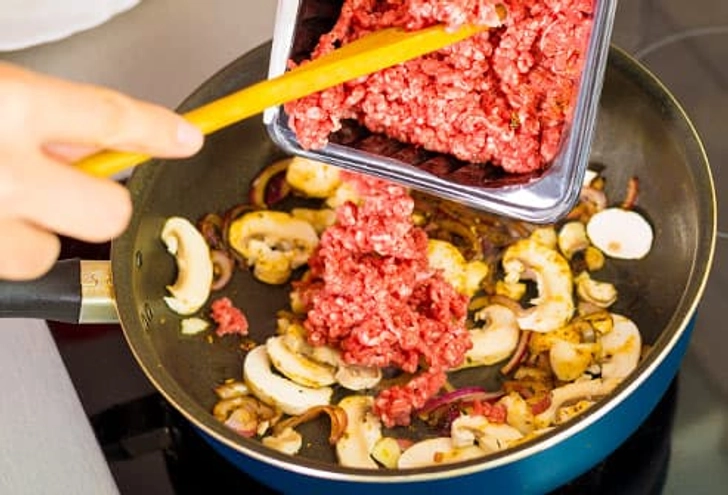 Mushrooms and Ground Beef