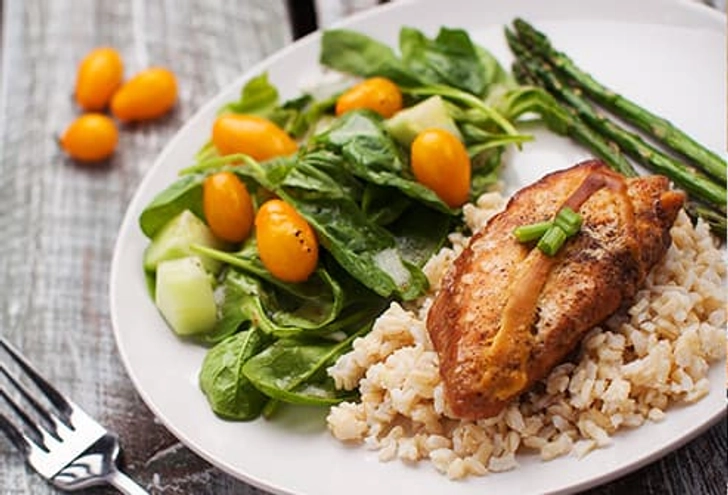 After: Chicken, Brown Rice, and Veggies After: Chicken, Brown Rice, and Veggies