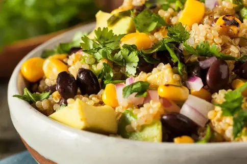 photo of quinoa Mexican bowl