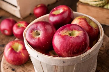 Apples are loaded with fiber, but be sure to eat the skin--that's where a ton of it is hiding! Photo Credit: iStock / Getty Images Plus / Getty Images
