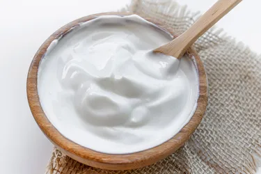 Greek yogurt is strained differently than typical yogurt, creating a different texture. Photo credit: Moment/Getty Images