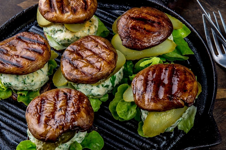 Portobello Mushroom Caps for Burger Buns