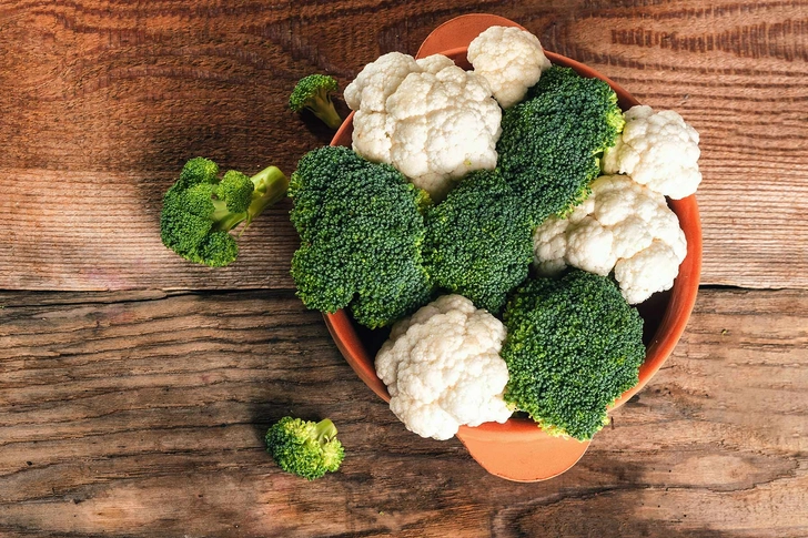 Broccoli and Cauliflower Broccoli and Cauliflower