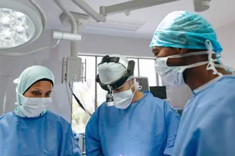 photo of diverse surgical team