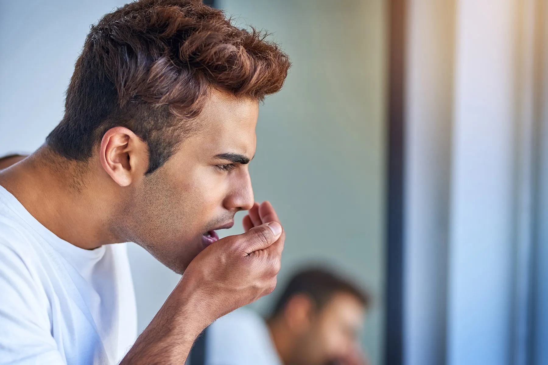 photo of man with bad breath