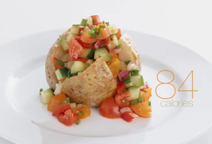 Half a Baked Potato with Salsa
