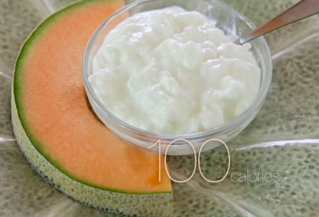 Cottage Cheese and Cantaloupe