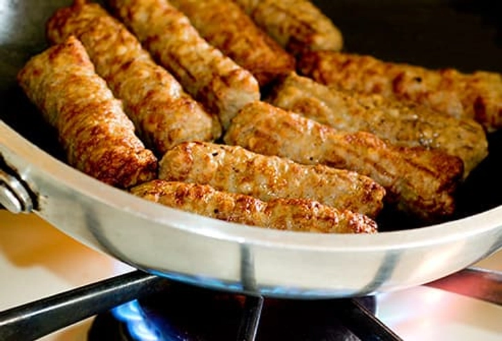 Poultry Sausage With Eggs and Toast