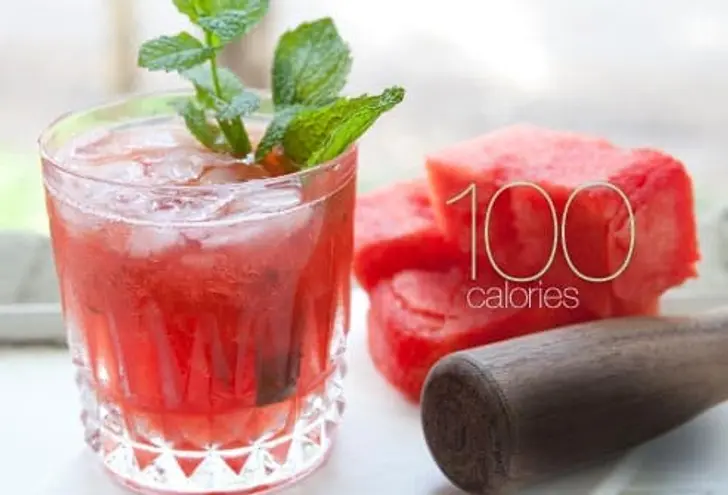 Watermelon Mojito: 100 Calories