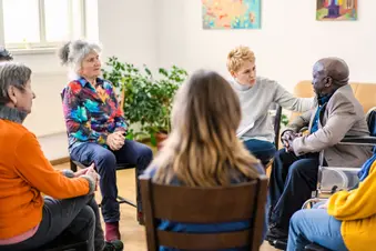photo of senior support group
