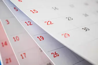 photo of flipping calendar pages