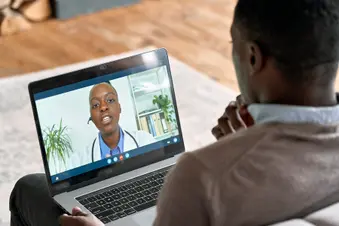 photo of telemedicine appointment