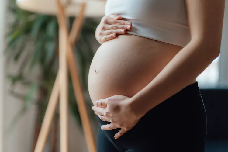 photo of pregnant belly