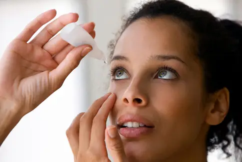 photo of using artificial tears