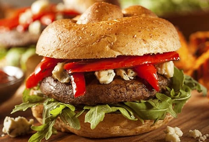 Grill a Portobello Burger Grill a Portobello Burger