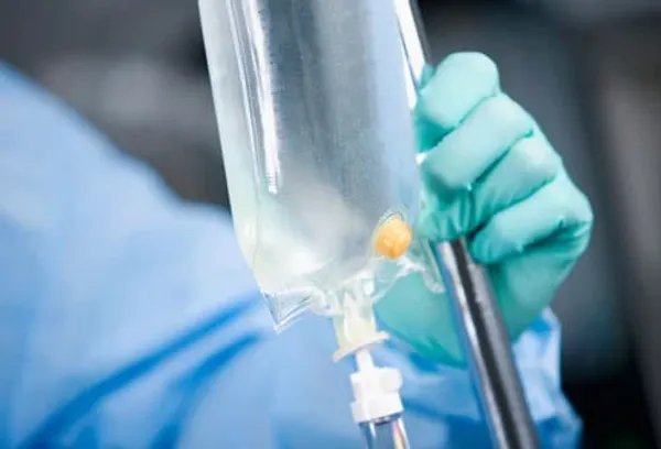 IV in operating room