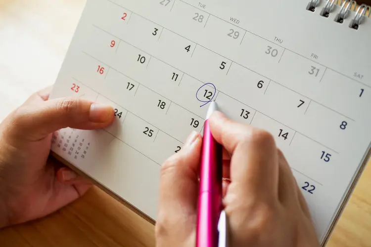 photo of calendar