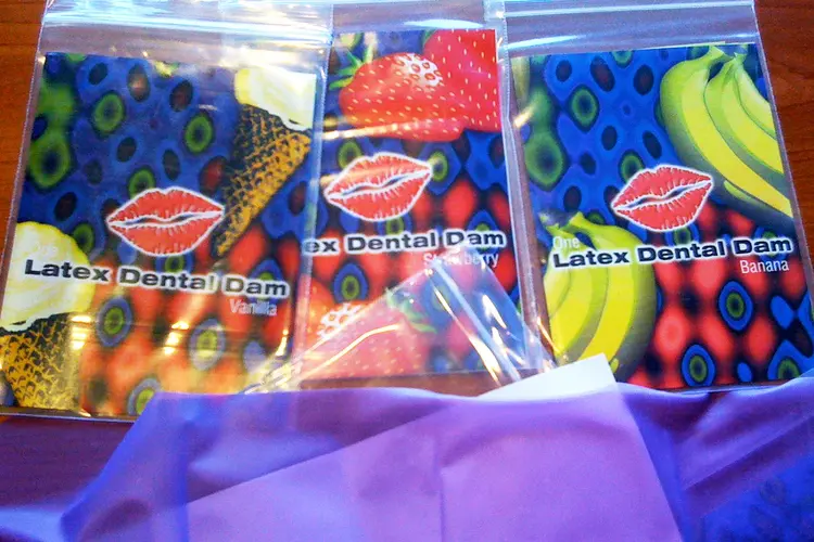 photo of flavored dental dams