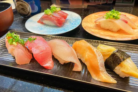 photo of sushi platter