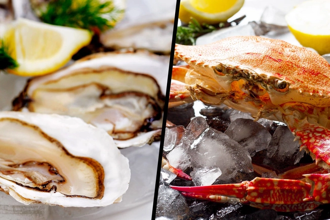 Eat More: Oysters and Crab