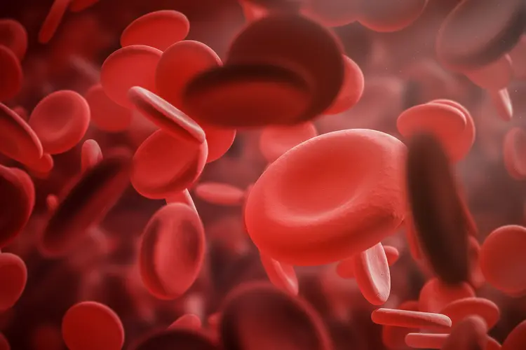 photo of anemic blood