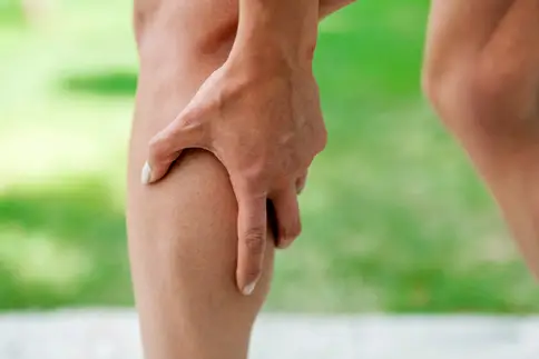 photo of calf muscle cramp