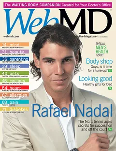 Rafael Nadal in WebMD Magazine