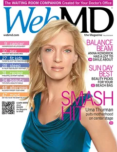 Uma Thurman in WebMD Magazine